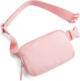 Telena Fanny Packs for Women Men Small Belt Bag Fashionable Crossbody Fanny Pack Waist Bag with Adjustable Strap Pink, zx-zhu-29