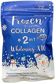Frozen Collagen 2 in 1 Premium Collagen Peptide & Glutathione, 60 Capsules