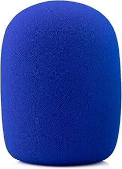Podmic Windscreen for Rode Pod Mic Usb Pop Filter Procaster Podcaster NT1 NT1-A NT2-A NT-USB K2 NT1000 NT2000 Replacement Foam Cover WS2 Blue Microphone covers