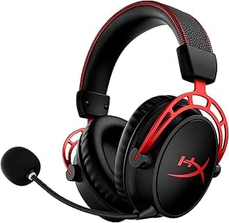 Cloud Alpha Wireless - Gaming Headset for PC, 300-hour battery life, DTS Headphone:X Spatial Audio, Memory foam, Dual Chamber Drivers, Noise-cancelling mic, Durable aluminium frame
