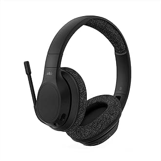 Soundform Adapt Wireless Over Ear Headset, Headphones for Work, Play, Gaming, & Travel W/Built-in Boom Microphone, 45H Battery Life - Compatible with iPhone, Ipad, Galaxy, and More - Black