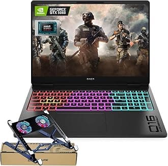 HP Omen MAX 16 RTX 5060 Pro Gaming Laptop, 16" WQXGA 240Hz, AMD Ryzen AI 9 HX 375(Beats Intel i9), NVIDIA RTX 5060, 64GB DDR5 RAM, 1TB SSD, RGB Keyboard, Wi-Fi 7, W11 P, Bundle with PCO Laptop Cooler