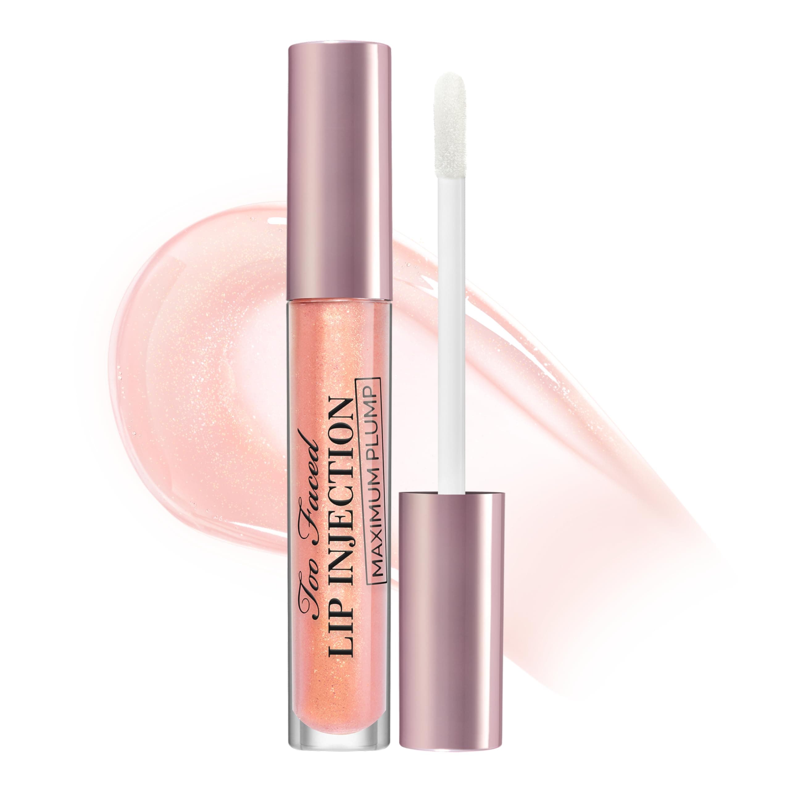 Too Faced Lip Injection Maximum Plump Extra Strength Lip Plumper Gloss | Hydrating, Volumizing, + Plumping, 0.14 Fl Oz