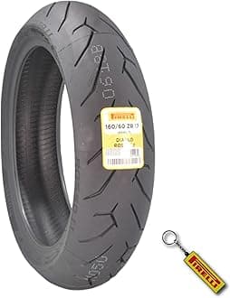 Pirelli Diablo Rosso II 160/60 ZR 17 M/C (69W) TL Rear Motorcycle Tire - High Performance, Durable, and Reliable: Sport Performance for Road Use with Keychain