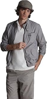 Members OnlyMen’s Windbreaker Packable Jacket, Waterproof Rain Jacket Men Lightweight for Golf Cycling Fishing Hiking Gear