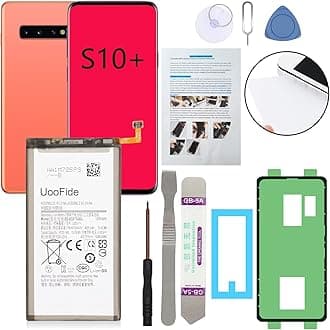 Battery for Galaxy S10+ Replacement, Compatible with Samsung Galaxy S10+ SM-G975 All Carriers EB-BG975ABU EB-BG975ABA EB-BG975ABE with Professional Repair Tools Kit