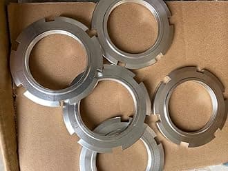 A Pair of Aluminum coilover spring locking nuts,M52X1.5MM shock absorber spring spacer locking nuts