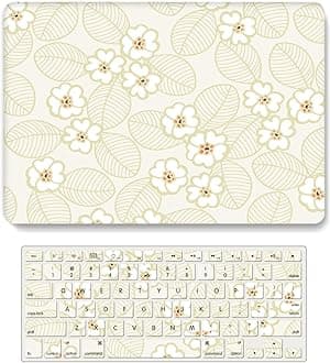 Hard Case Compatible with Old Version MacBook Pro 13 inch Case 2012 2011 2010 2009 2008 Release A1278 with CD-ROM, Plastic Laptop Hard Case Shell with Keyboard Cover Skin, Light Yellow