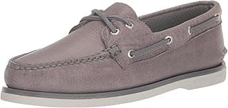 Sperry Men's Gold Authentic Original 2-Eye Seasonal Boat Shoe, Grey Tumbled, 10