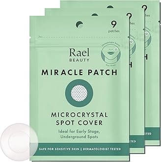 Rael Microneedle Pimple/Acne Spot Tea Tree Treatment Healing Patch - (Pack of 3,27 Patches)
