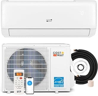 COSTWAY 24000 BTU Mini Split Air Conditioner, Energy Star, with Remote, Compatible with Alexa, Googlehome, Heat Pump, 21 SEER2 Inverter, 24H Timer, for Rooms up to 1500 Sq.Ft (Airtural Series)