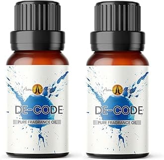 Aroma Energy | De Code Fragrance Oil 20ml (2 x 10ml) - Highly Scented Oil for Making Candle, Soap, Wax Melt, Diffuser etc