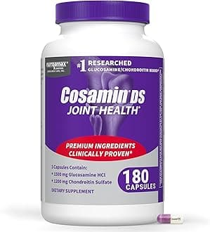 Cosamin® DS Joint Health Supplement with Glucosamine & Chondroitin for Adult Men & Women, Joint Supplement, 180 Capsules