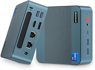 BOSGAME Mini PC Intel Core-i5 12600H(12C/20T, up to 4.5GHz) 16GB DDR4 512GB NVMe SSD, Dual LAN Mini Computers with 4K Triple Display,HDMI+DP+USB-C, WiFi 6E+Bluetooth 5.2