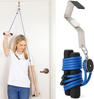 Vive Shoulder Pulley - Over Door Physiotherapy Rehab Rope Exerciser for Rotator Cuff Rehab - Arm Rehabilitation Exercise for Frozen Shoulder Physical Therapy, Flexibility Stretching Strengthener