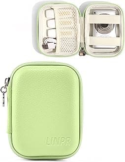 Digital Camera Case Compatible with CAMKORY/for Kodak PIXPRO FZ45/FZ55/for Lecran/for VAHOIALD/for Canon IXUS 285 HS, Small Travel Cameras Storage Holder for Accessories SD Card (Mint Green)