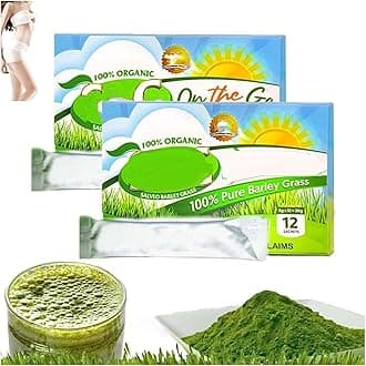 SBG Barley Grass, Barley Grass Powder, 100% Pure and Organic Sbg Barley Grass Juice Powder, Organic Barley Grass Juice Powder, Boost Your Health Naturally (2 Box)