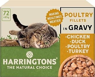 Complete Wet Pouch Grain Free Hypoallergenic Adult Cat Food Poultry in Gravy Pack 72x85g - Chicken, Duck, Poultry & Turkey - Making Mealtimes Meatier