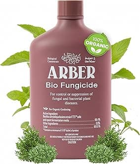 Organic Fungicide for Plants – Liquid Concentrate for Indoor & Outdoor Use; Treats Powdery Mildew, Leaf Spot, Root Rot & Lawn Diseases; Mushroom & Rust Control; Safe Around Kids, Pets & Pollinators