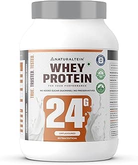 Natural Whey Max Protein – 24g Protein per Serving | Pure Unflavoured | Naturally Formulated | No Added Sugar | Non-GMO | Soy-Free & Gluten-Free | Smooth Mixability & Easy Digestion | 1 kg
