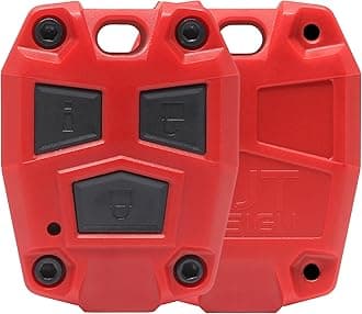 AJT Design ABS Plastic Keyfob Case for FJ Cruiser (2008-2014) | Key Fob Replacement Shell Only (No Electronics) | FJ Cruiser Accessories - Made in USA | Red