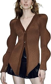 Women's Knit Cardigan Sweaters Long Sleeve Button Down Open Front Casual Outwear Trendy 2025