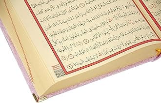 ihvan online Luxury Islamic Prayer Velvet Covered Gift Box, Deluxe 4 Piece Set with Elegant Velvet Covered Quran & Prayer Beads Tesbih & Prayer Rug, Ramadan & Eid Gift, Pink