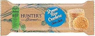 Hunter's Gourmet Sea Salt Brown Rice Crackers 100g