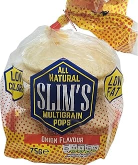ONION FLAVOUR ALL NATURAL SLIMS 75G MULTIGRAIN POPS