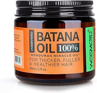 Batana Oil for Hair Growth Dr Sebi, 100% Raw Organic Batana Hair Mask from Honduras, Wild Growth Hair Oil, Scalp Oil Promotes Hair Thickness, Prevents Loss for Men & Women, 2 fl oz
