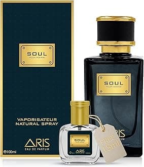 Soul by ARIS Eau de Parfum for Men – Long-Lasting Spicy, Fruity, and Floral Fragrance – 100ml Cologne Spray – Men’s Perfume Comes with Extra 15ml Sample (Random Scent Included) – Great for Daily Wear