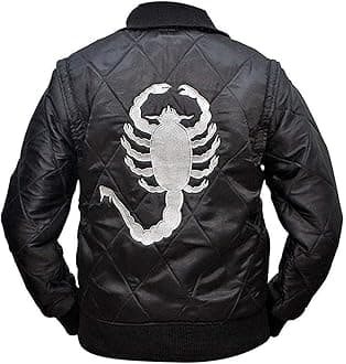 SpazeUp Mens White Quilted Satin Bomber Jacket - Reversible Scorpio Logo Bomber Jackets for Men