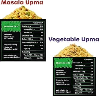 Kapka Assorted Variety Indian Meals - 5 Pack - Ready to Eat Authentic Vegan Prepared Food - Just Add Water - Microwaveable Plant-Based Snacks for Breakfast, Lunch, Non-GMO, No Additives - 3.5oz Each