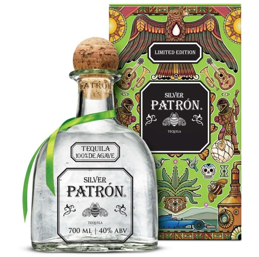 PATRÓN SILVER TEQUILA WITH A GIFT TIN, 70CL