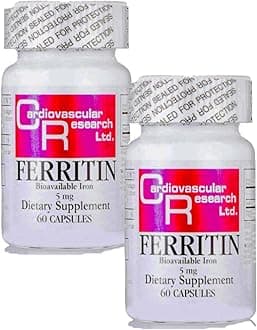 Ferritin (bioavailable Iron), 60 Count (Pack of 2)