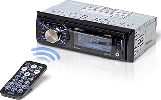 BOSS Audio Systems 632UAB Car Stereo - Single Din, Bluetooth, no CD DVD MP3 USB WMA AM FM Radio, Detachable Front Panel