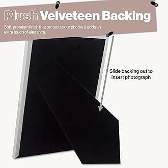 Silver Plated Thin Edge Photo Frame | Velveteen Backing | Tarnish Resistant | Portrait or Landscape Display for a 4x6 inch (10 x 15cm) Print