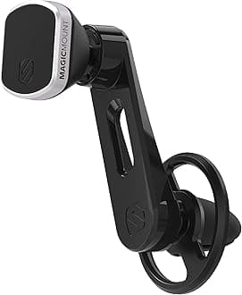 MM2VP2SR-SP MagicMount Pro FreeFlow Magnetic Car Phone Holder - Strong Magnet Mount for iPhone and Android - Secure Magnetic Cell Phone Air Vent Mount - Universal 360° Mobile Cellphone Holder