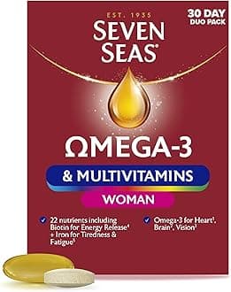 Omega-3 and Multivitamins Woman, with Biotin and Iron, 30-Day Duo Pack