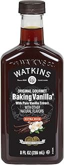 Watkins All Natural Original Gourmet Baking Vanilla with Pure Extract, 8 fl. oz. Bottle, 1-Pack