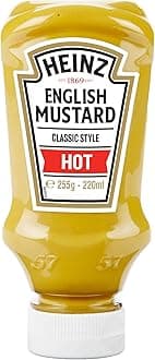 Heinz English Hot Mustard Squeezy - 8x220ml