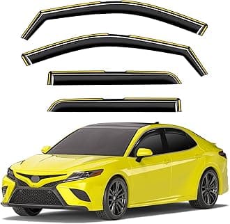 in-Channel Window Rain Guards Fit for Toyota Camry 2018-2024 Extra Durable Rain Guards Side Window Deflectors Vent Visors Vent Shades Exterior Car Accessories Visors - 4 pcs