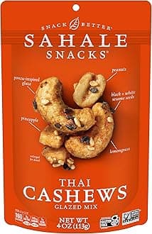 Thai Cashews Glazed Mix, 4 Ounces (Pack of 6)