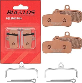 BUCKLOS Bike Disc Brake Pads - Bicycle Disk 4 Piston Pads for Shimano D02S D03S Saint Deore XT XTR SLX Zee/Tektro/TRP for Mountain Bike/Road Bike/Ebike/MTB