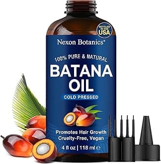 Nexon Botanics Raw Batana Oil for Hair Growth 4 fl oz - 100% Pure, Natural, Cold-Pressed Oil for Hair, Skin, Face & Lashes - Aceite de Batana