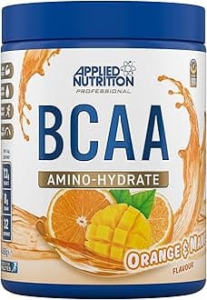 Applied Nutrition BCAA Branched Chain Amino Acids Supplement with Vitamin B6, Replenish Electrolytes, Intra Workout and Recovery Powdered Energy Drink Orange & Mango, 450 g