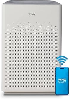 AM90 Air Purifier for Home Large Room Up to 1740 Ft² in 1 Hr With Air Quality Monitor, True HEPA, Carbon Filter and Auto Mode, Captures Pet Allergies, Smoke, Dust
