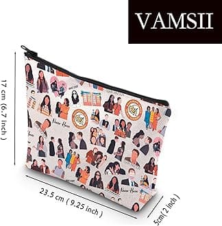 VAMSII TV Show Merchandise Never Have I Ever Zipper Pouch Makeup Bag Comedy Drama Lover Gift (Never Have)