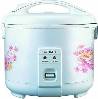 JNP-1800-FL 10-Cup (Uncooked) Rice Cooker and Warmer, Floral White