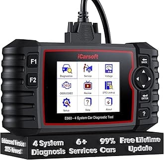 E660 2025 Version 4 Systems OBD2 Scanner, ABS SRS Engine Transmission Car Code Reader with 6 Reset Service Clear Fault Codes Battery Test Diagnostic Scan Tools Lifetime Free Upgrade